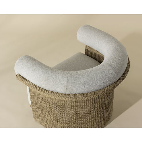 Asos Louis Cream Outdoor Lounge Chair